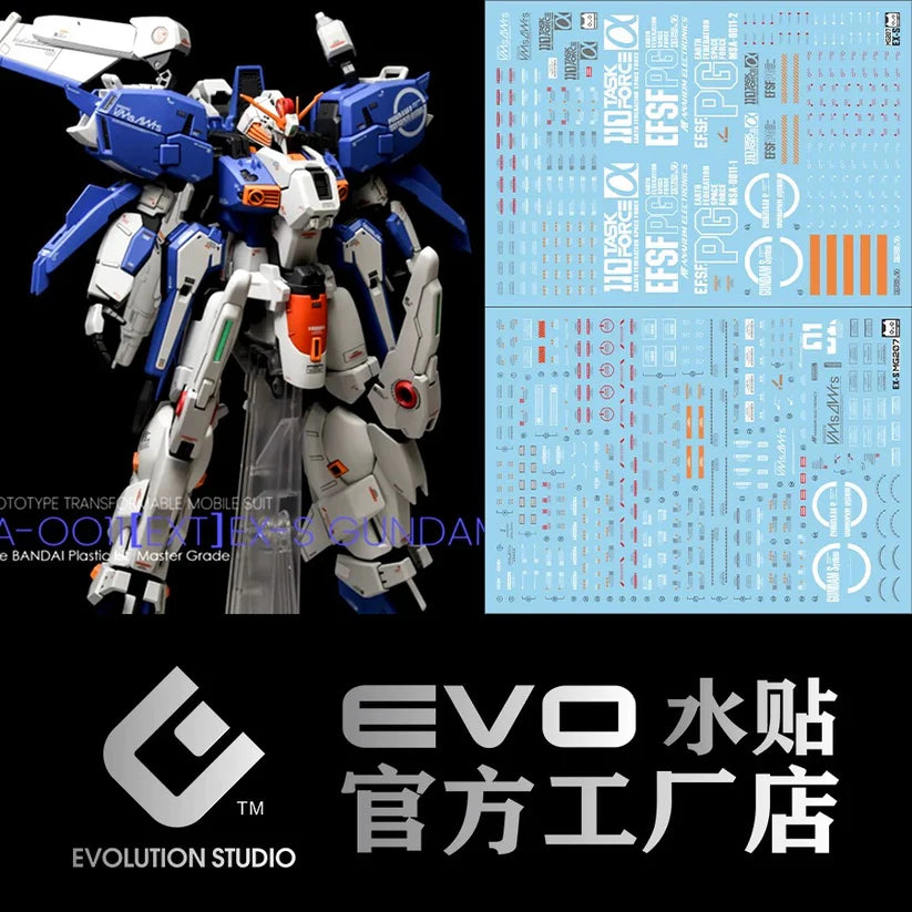 EVO [Square Cat] Bandai MG EX-S 1.5 Waterslide Decals