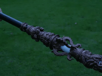 Black Myth Wukong Ruyi Jingu Bang - LED Light & Sound Staff