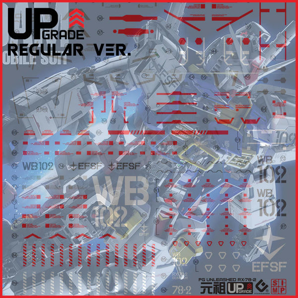 EVO PG Unleashed RX-78-2 Gundam Waterslide Decals [Regular Ver.] [UV]
