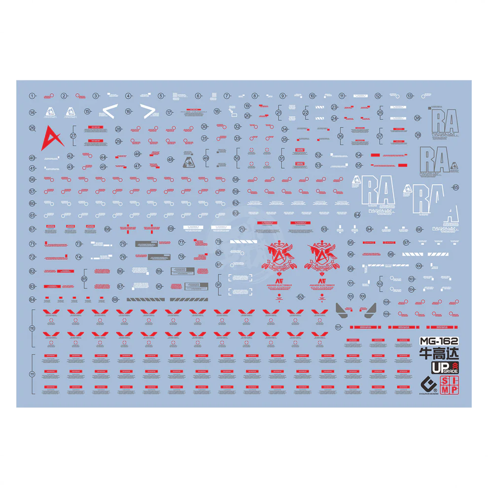 EVO MG Nu Gundam [Ver. Ka] Waterslide Decals [Regular Ver.]