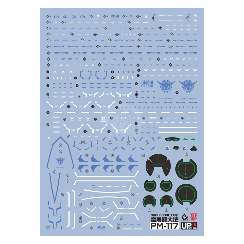 EVO MG Avalanche Exia Dash Waterslide Decal [UV]