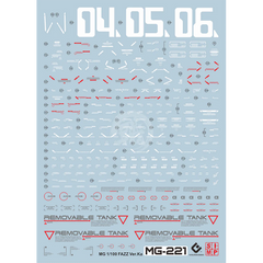 EVO MG FAZZ [Ver.Ka] Waterslide Decals [UV]