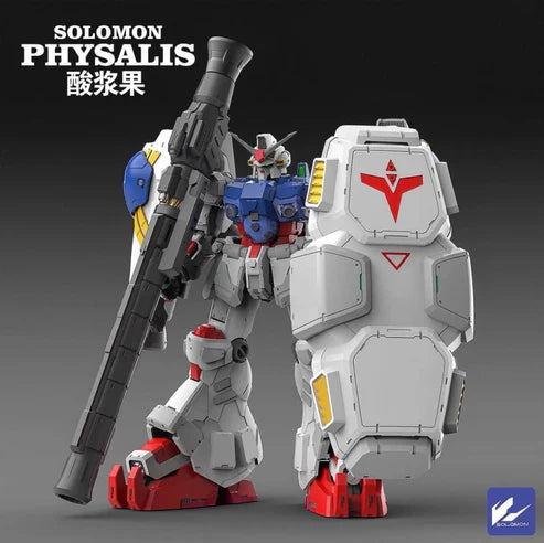 Solomon 1/100 MG RX-78GP02A Gundam Physalis Model Kit, MLRS BACKPACK + CLEAR ARMOR SET