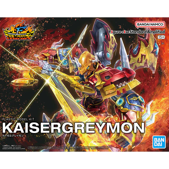 Bandai Digimon Frontier Figure-rise Standard Amplified Kaiser Greymon Model Kit